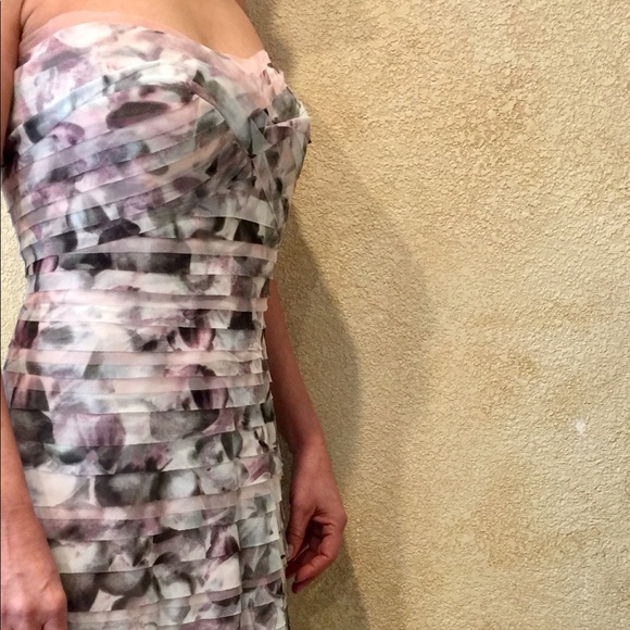 BCBGMaxAzria Dresses & Skirts - BCBG MaxAzria pastel tiered ruffle maxi dress